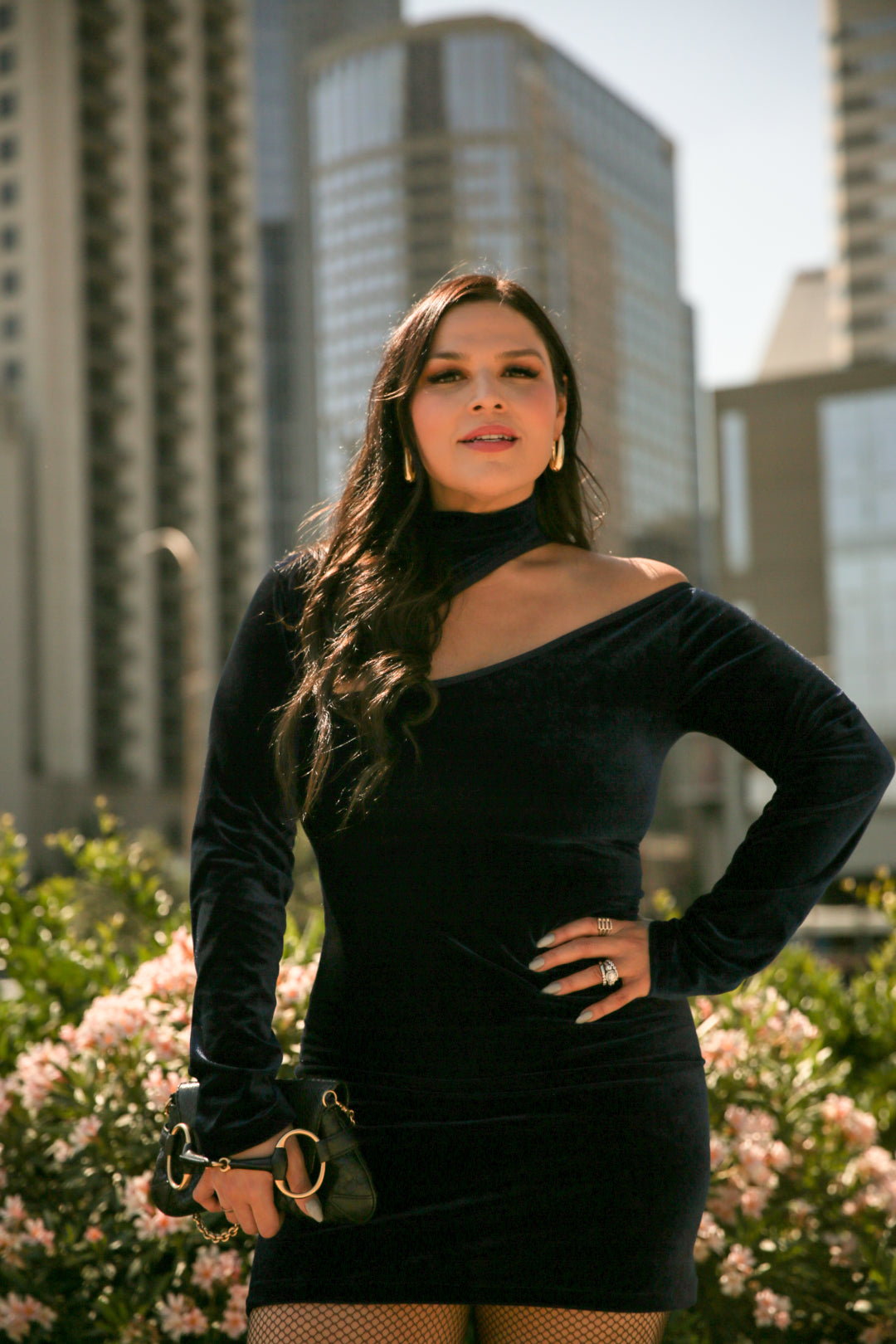 Chantal velvet dress